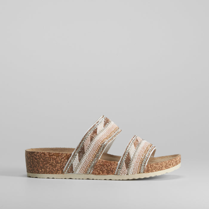 Sandalia bio brillos destalonada COMFEET