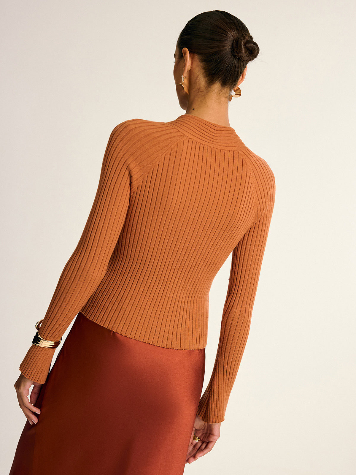 Twist Cut-Out Knit Top