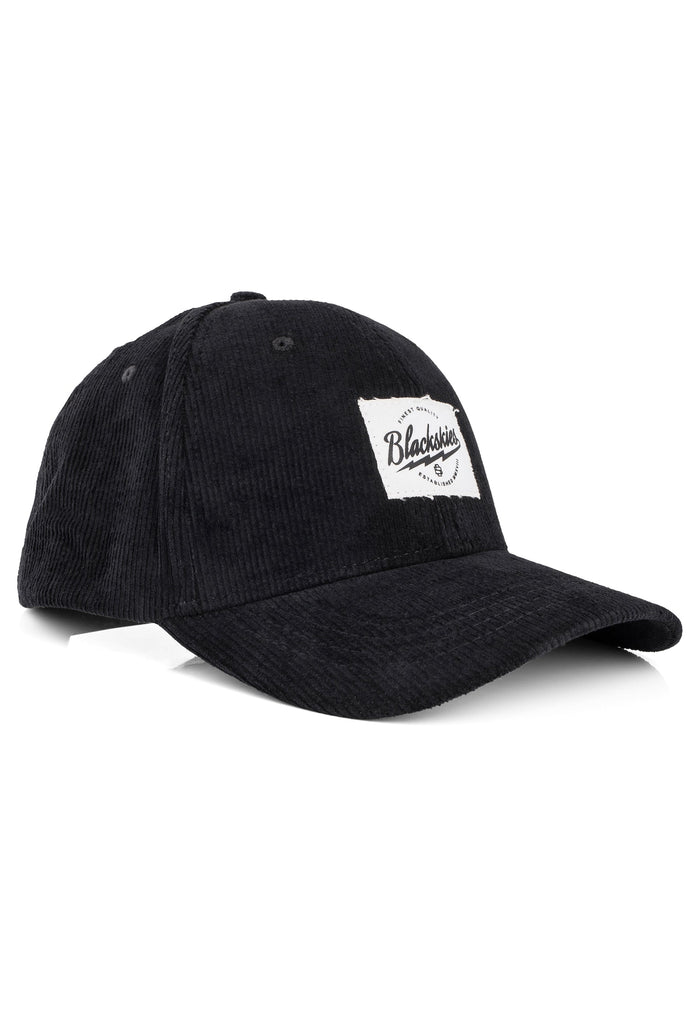 Blackskies-Cord-Baseball-Cap-Ebony-2