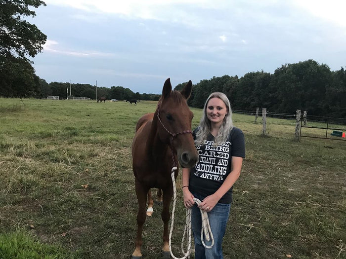 Courage is being scared to Death and Saddling up anyway Tee
