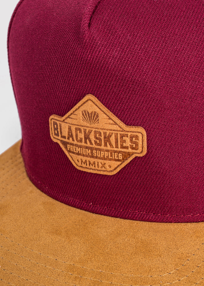 Blackskies-Essentials-Snapback-Cap-Kids-Red-Brown-Brown-2