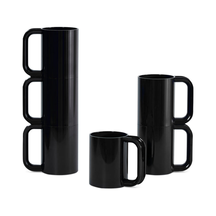 Hellerware Mug Black, Set of 6 Eleish Van Breems Home