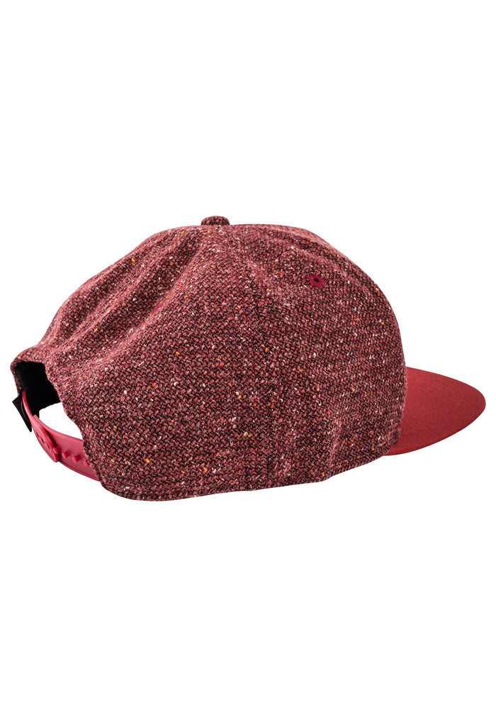 Blackskies-Junaeu-Snapback-Cap-Wool-Maroon-Red-Baseball-Hat-Back