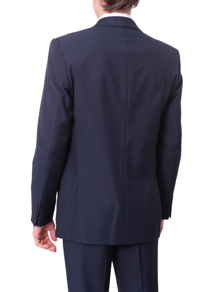 Raphael Bestselling Items Men's Raphael Slim Fit Solid Blue Two Button Blazer Sportcoat
