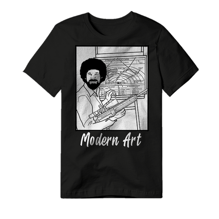 modern art tee