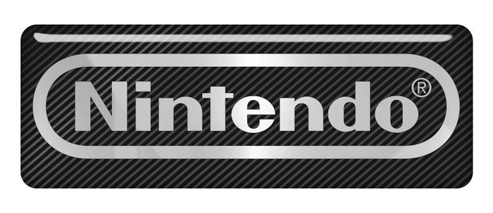 Nintendo 2.75"x1" Chrome Effect Domed Case Badge / Sticker Logo