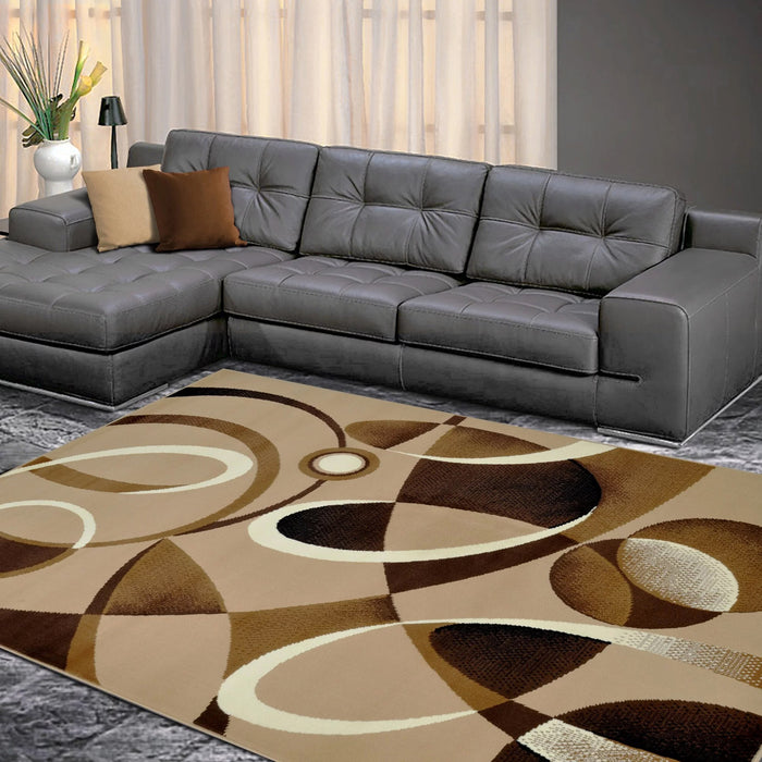 RENAURD Mocha 5' x 7' Area Rug