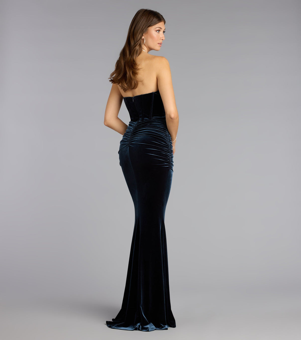 Shayna Velvet Corset Mermaid Formal Dress