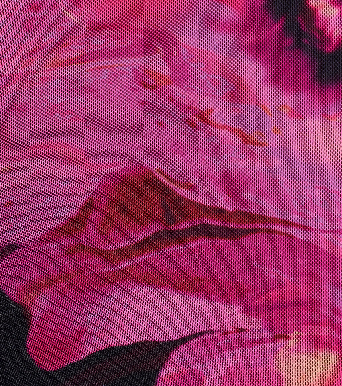 Sultry Presence Abstract Floral Mini Dress