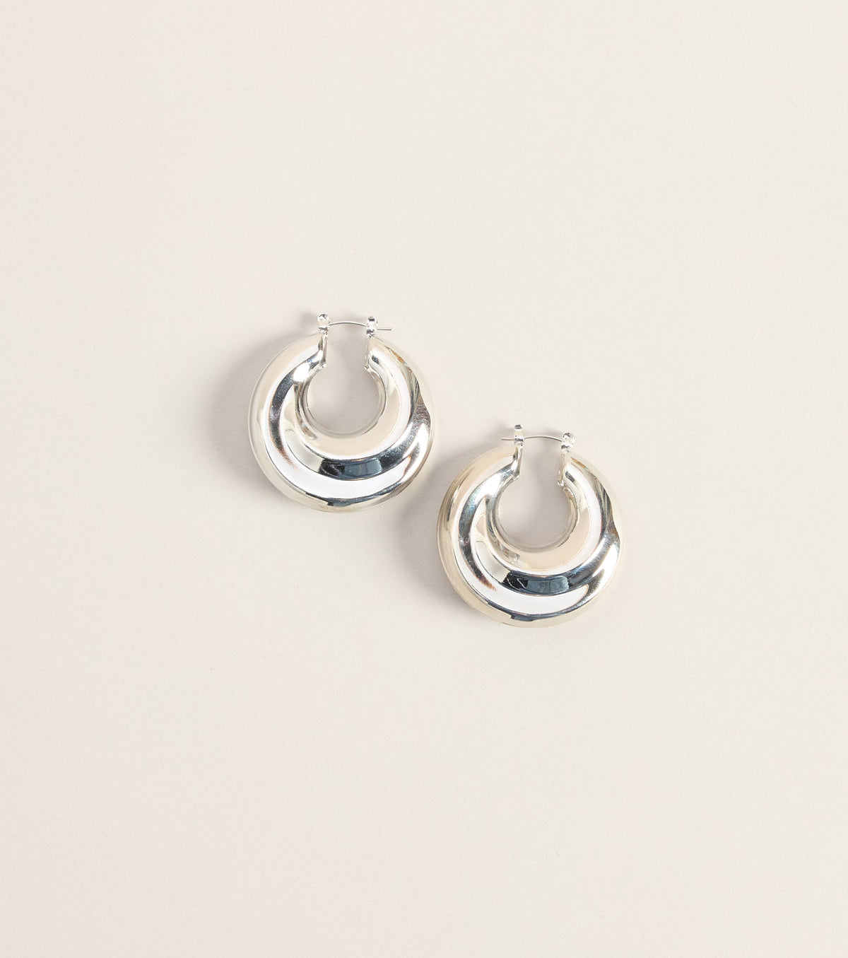 Instant Icon Chunky Hoop Earrings