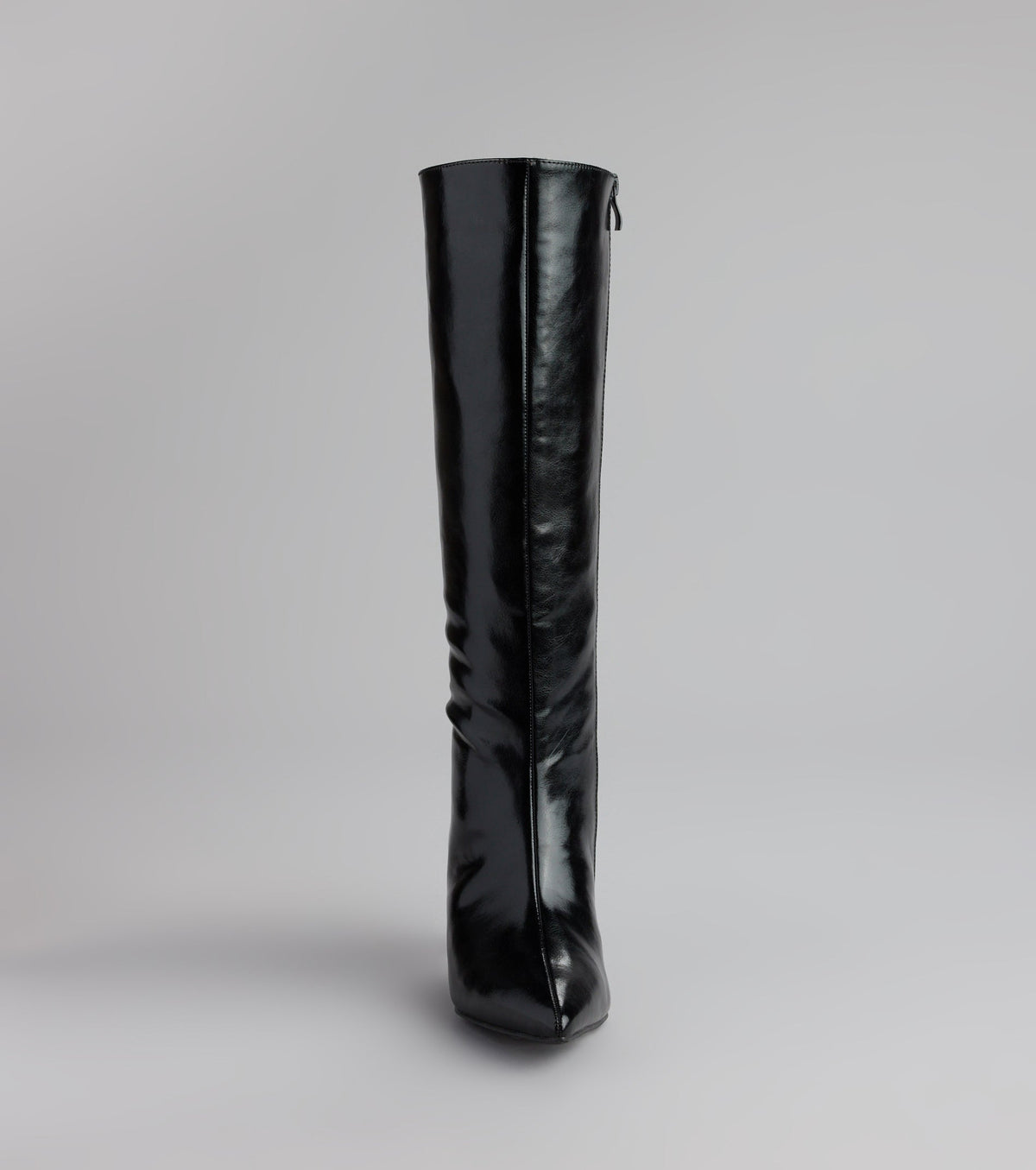 Sleek Stance Faux Leather Stiletto Boots