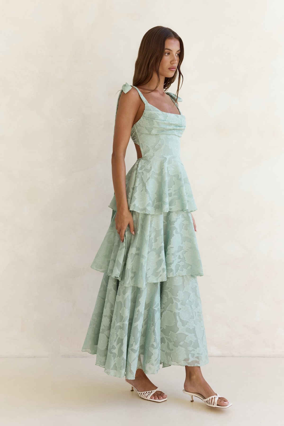 Meadow Of Dreams Maxi Dress Sage