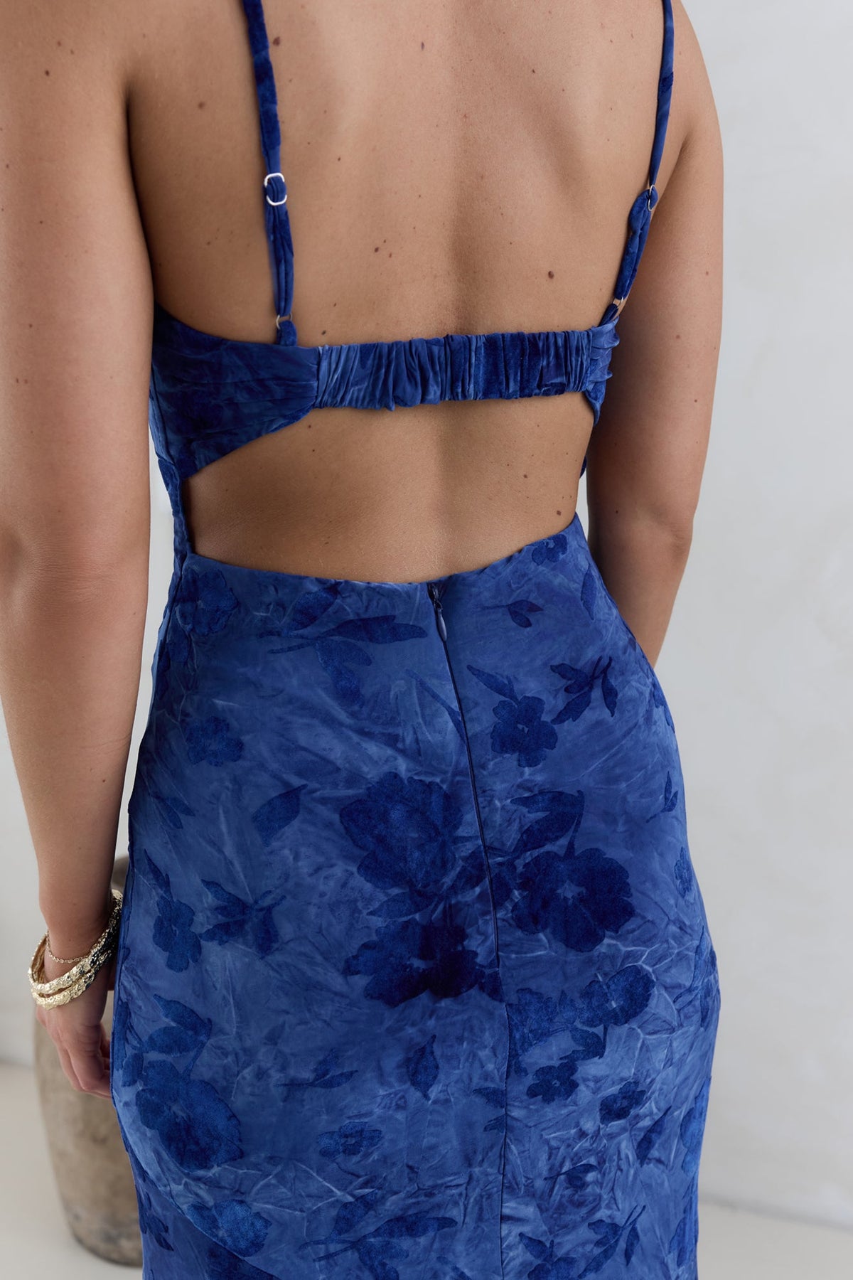 Wander In Style Maxi Dress Blue