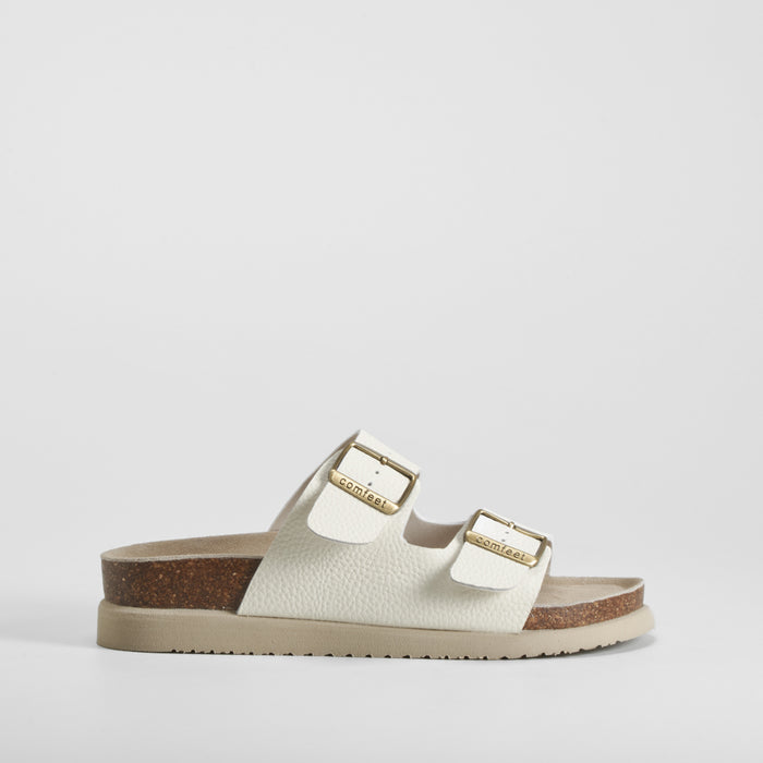 Sandalia bio piel blanca COMFEET