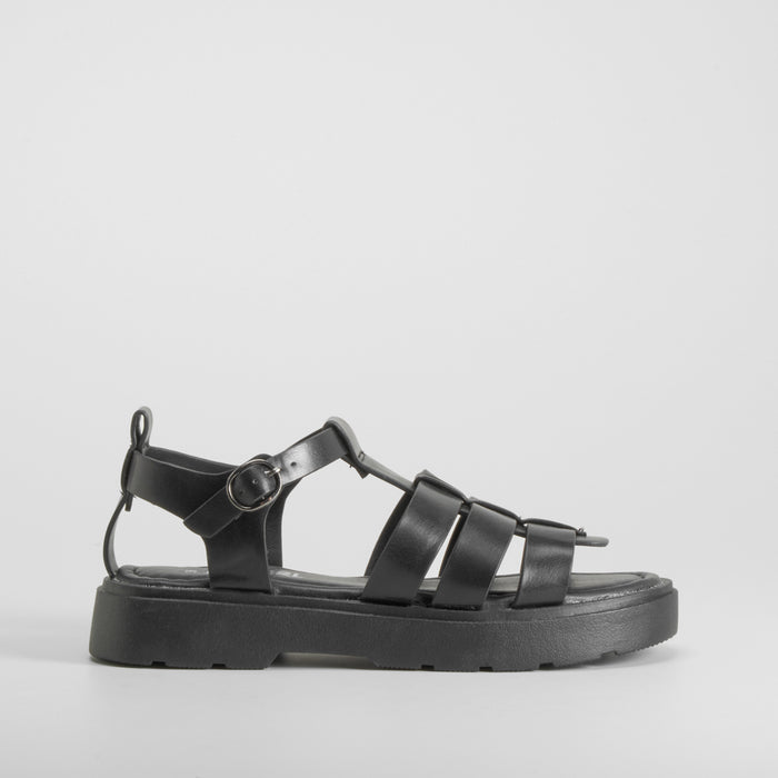 Sandalia plataforma negra OH GIRL