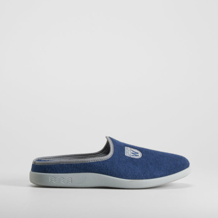 Zapatilla casa confort rizo azul marino COMFEET