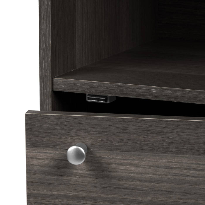 IRIS USA 3 Tier Small Storage Cabinet, Portable Storage Shelf Unit, Small Bookcase with Doors, Grey - IRIS USA, Inc.