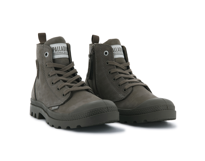 96440-256-M | PAMPA HI ZIP NUBUCK | TAUPE