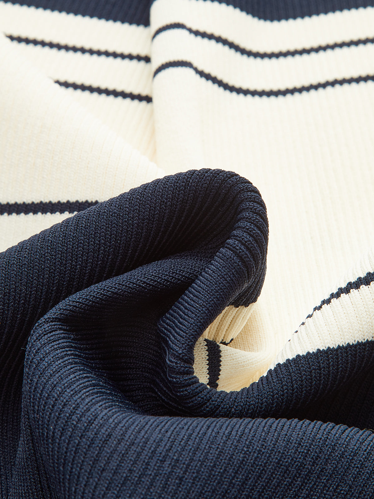 Contrast Color Striped Knit Top