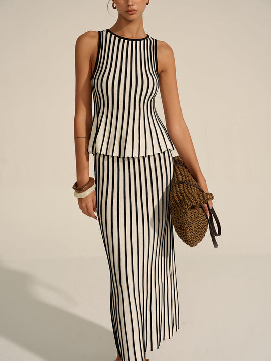 Striped Knit Co-ord Set
