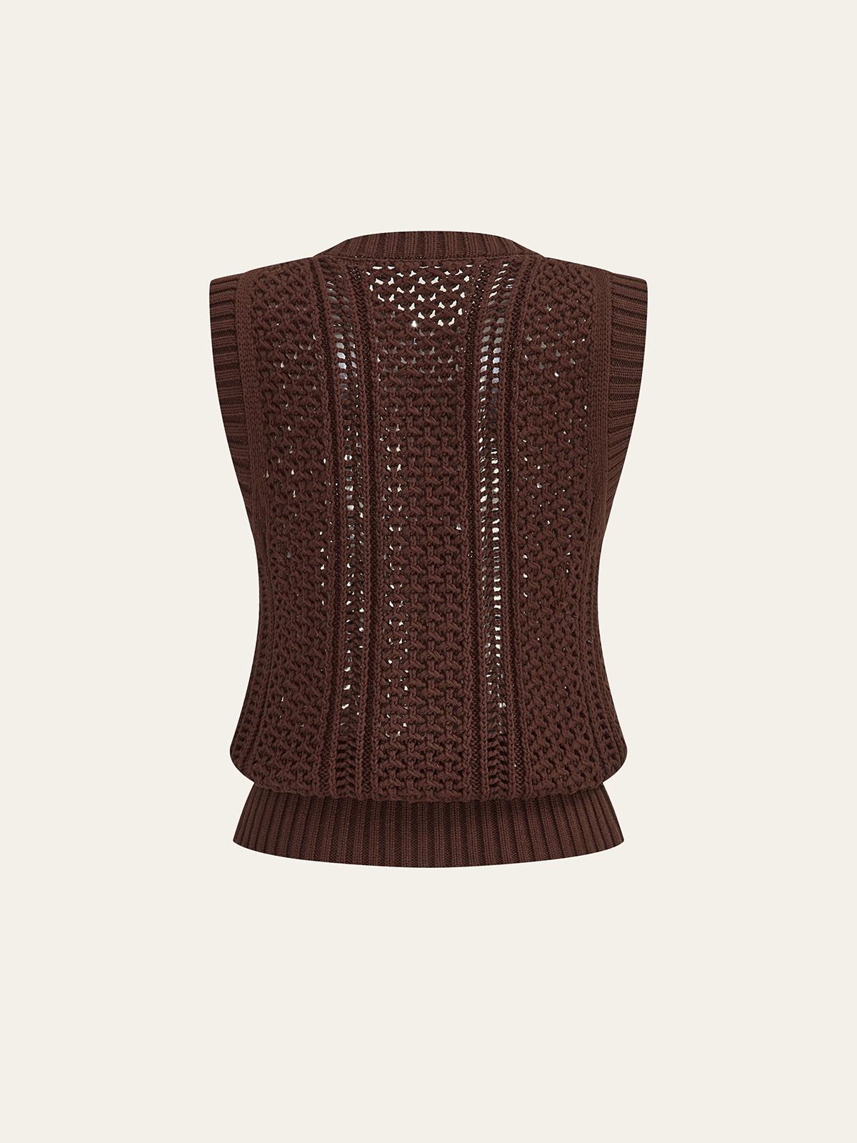 Button Front Sweater Vest
