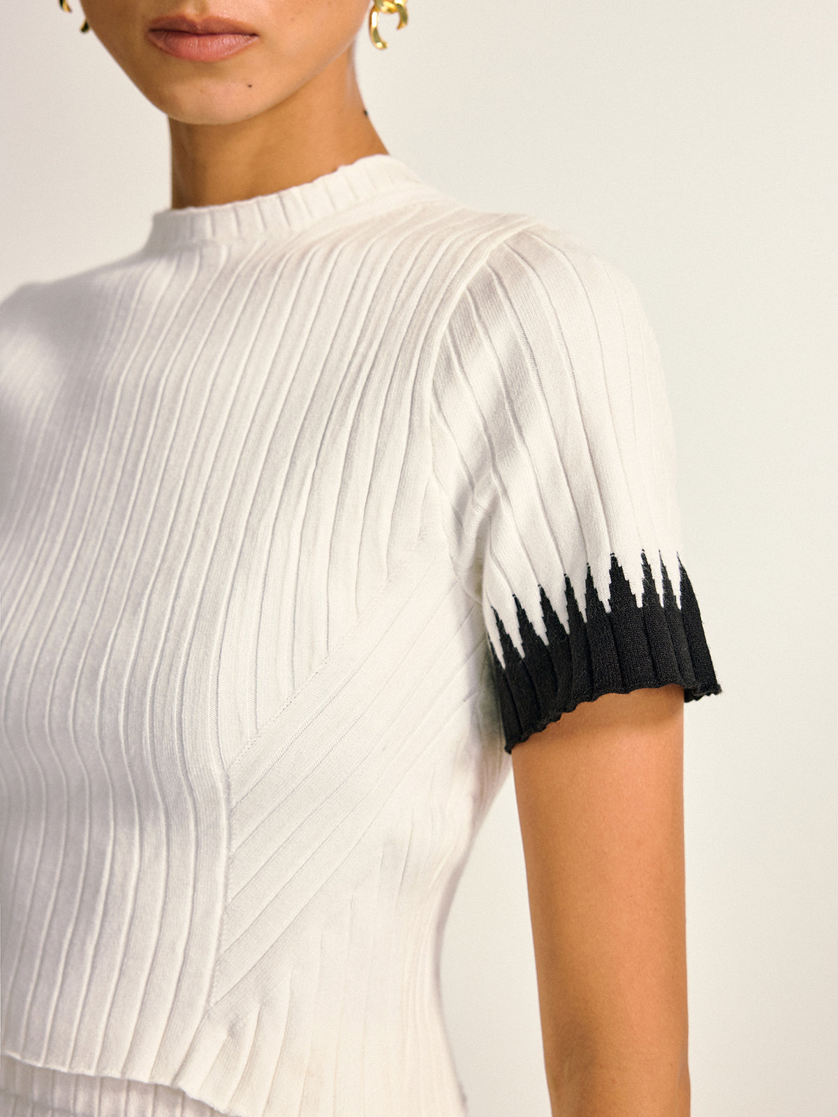 Contrast Detail Knit Co-ord Set