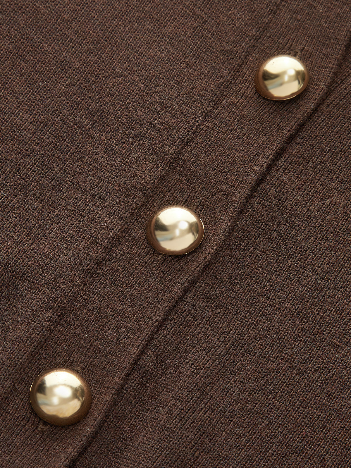 Metal Button Knit Cardigan