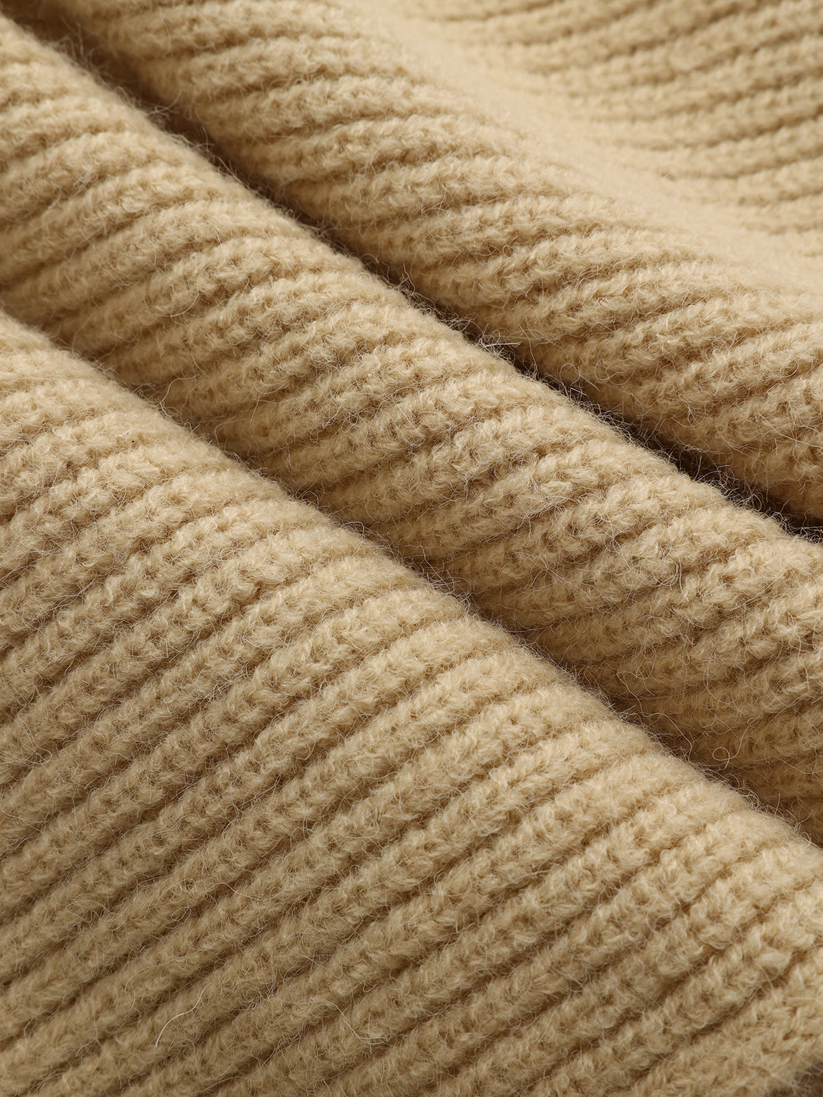 Asymmetric Wrap Knit Sweater