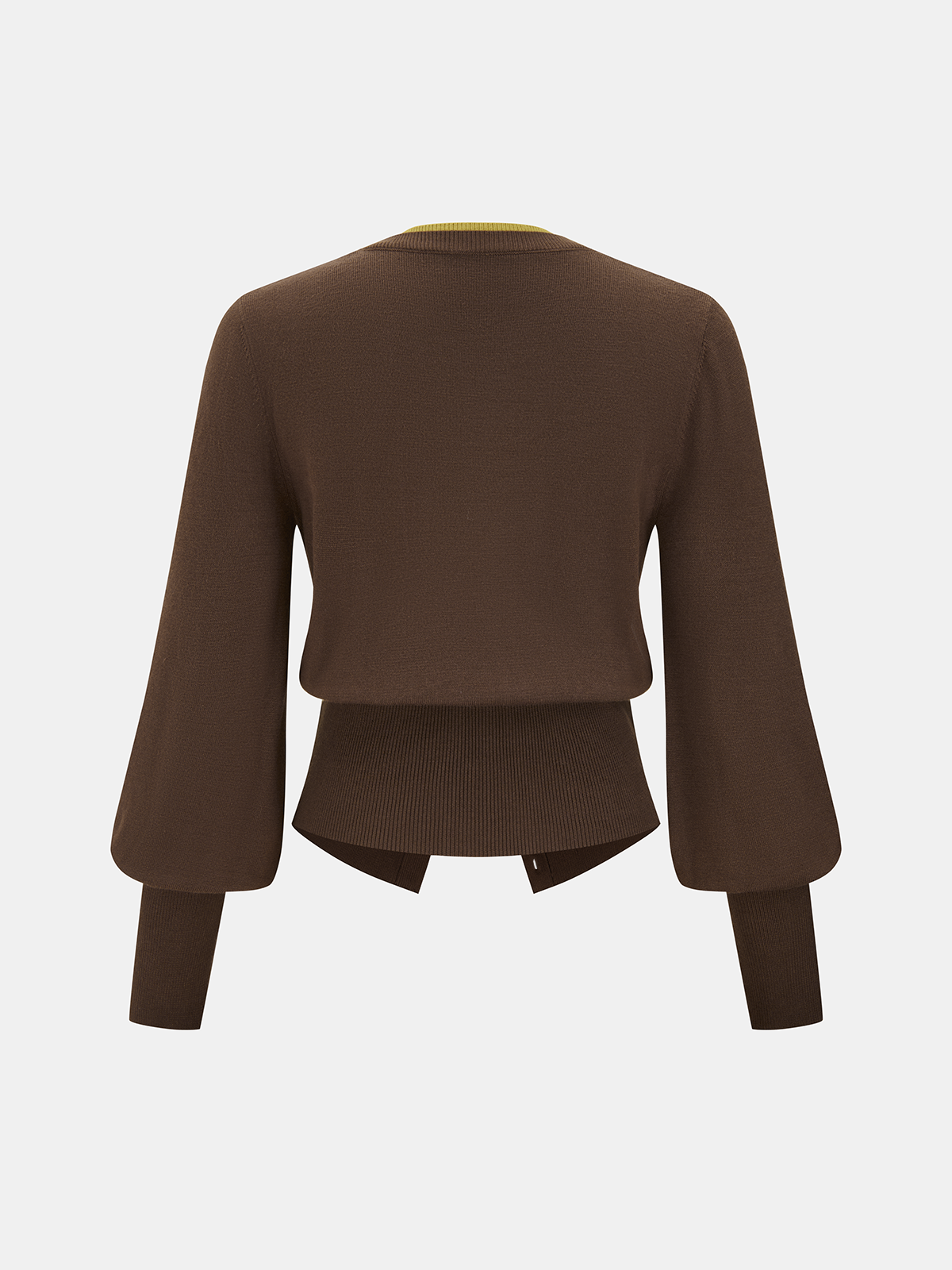 2 in 1 Layered Puff-Sleeve Cardigan