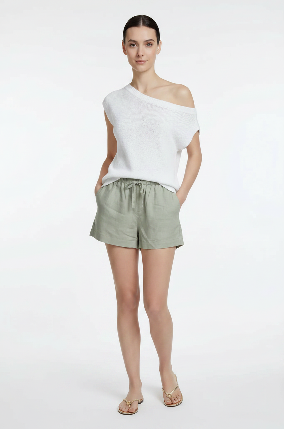 Daylight Linen Drawstring Short