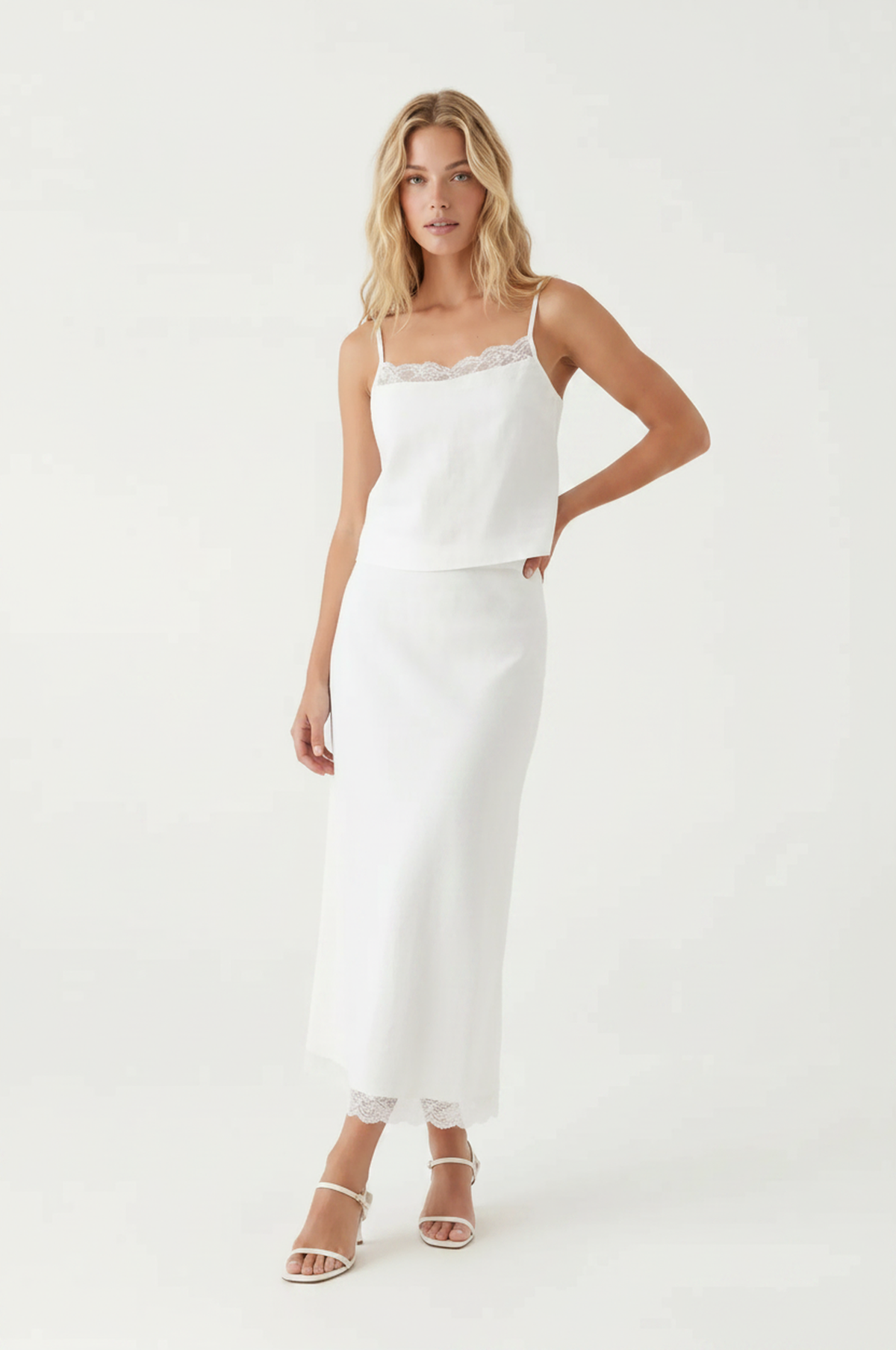 Everly Lace Trim Top