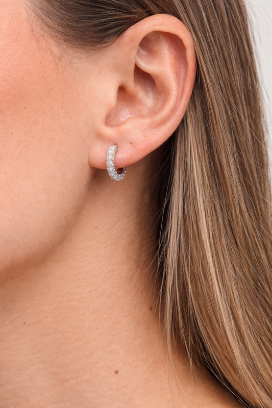 Glint Small Cz Hoop