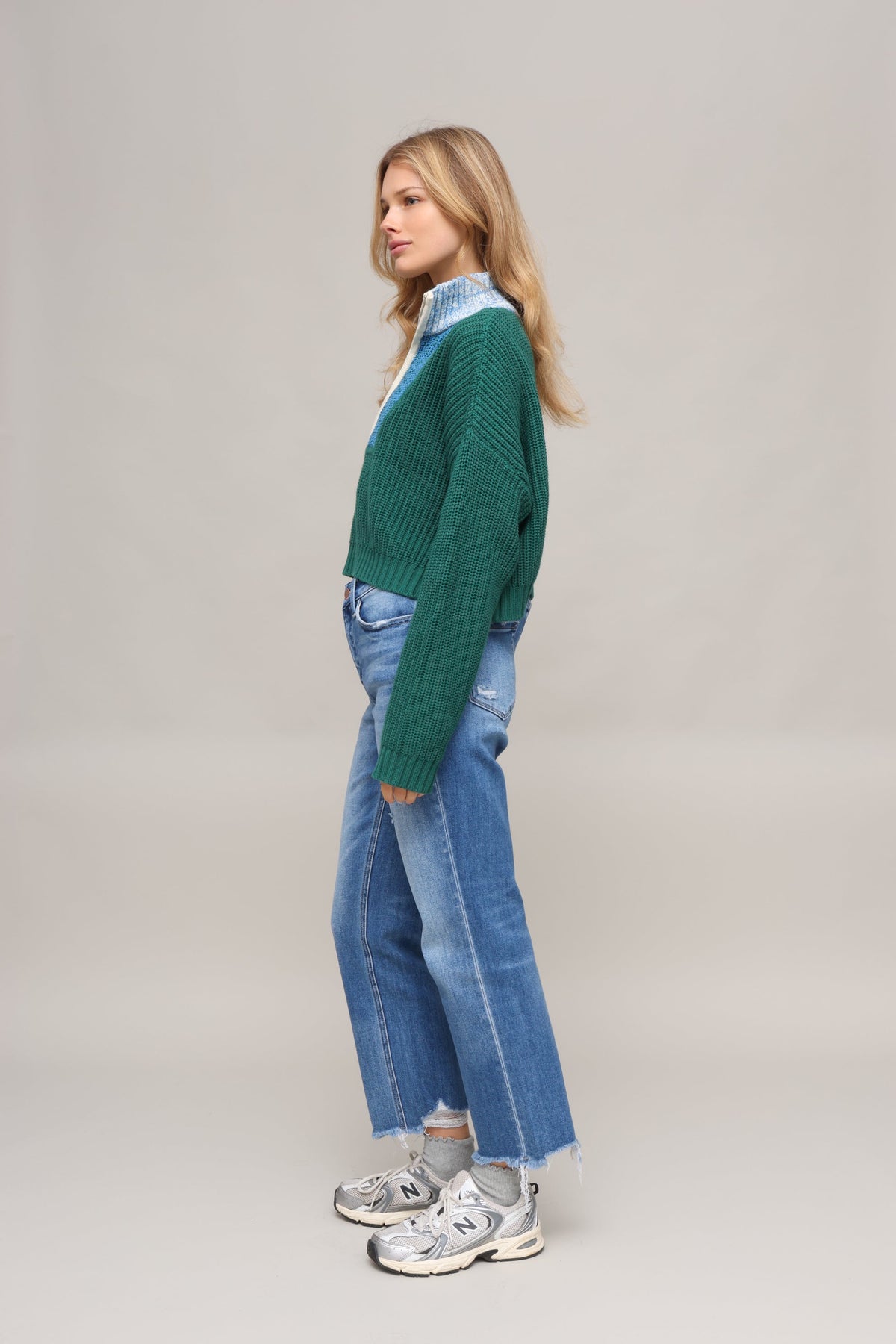 High Rise Crop Straight