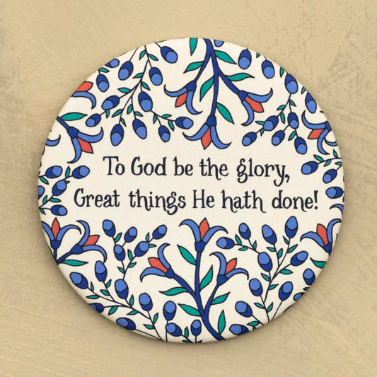 To God Be the Glory Hymn Magnet