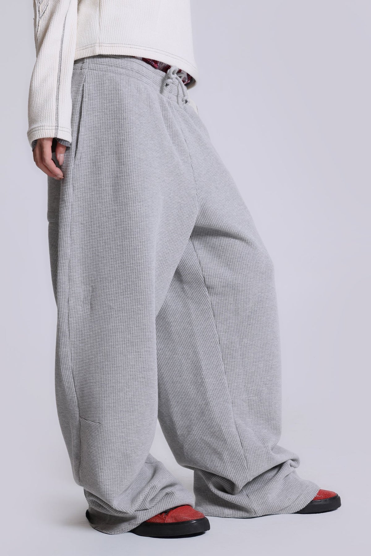 Grey Marl Waffle Monster Joggers