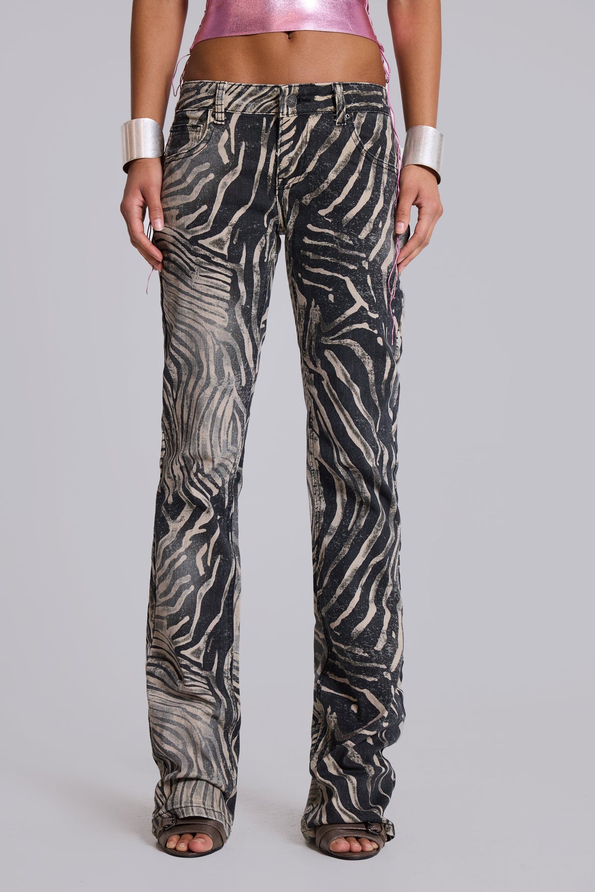 Leona Bootcut Cooper Jeans in Zebra
