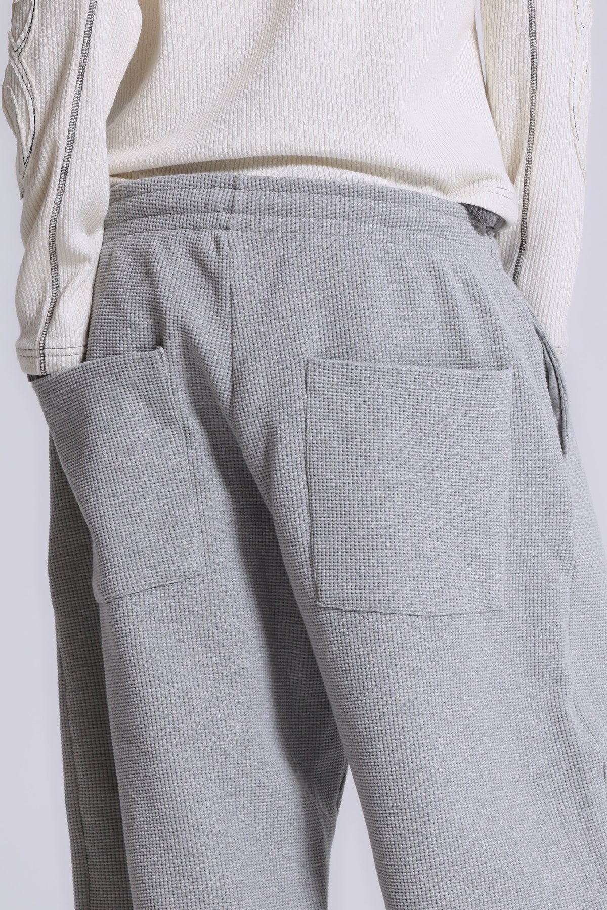 Grey Marl Waffle Monster Joggers