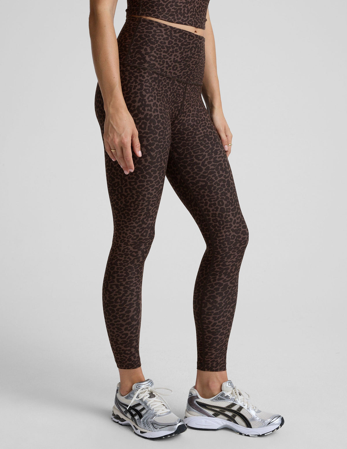 Espresso Leopard SoftMark High Waisted Midi Legging