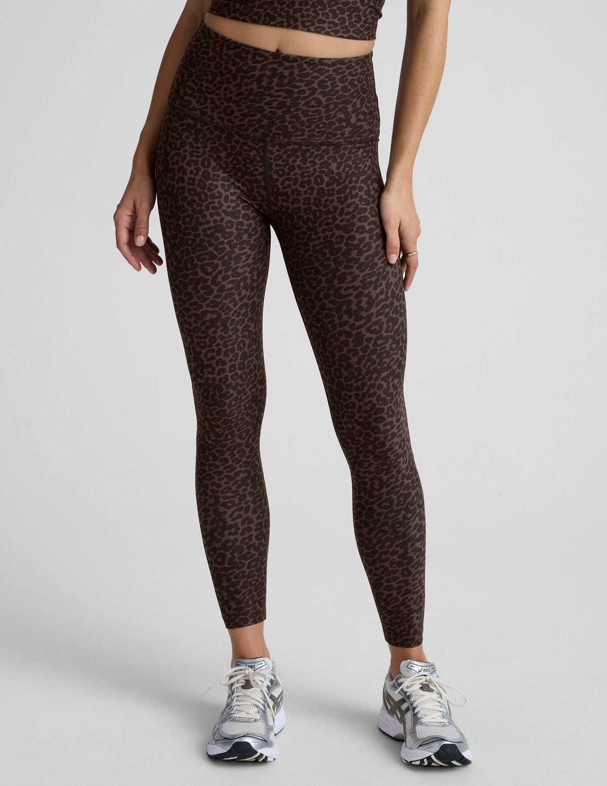 Espresso Leopard SoftMark High Waisted Midi Legging