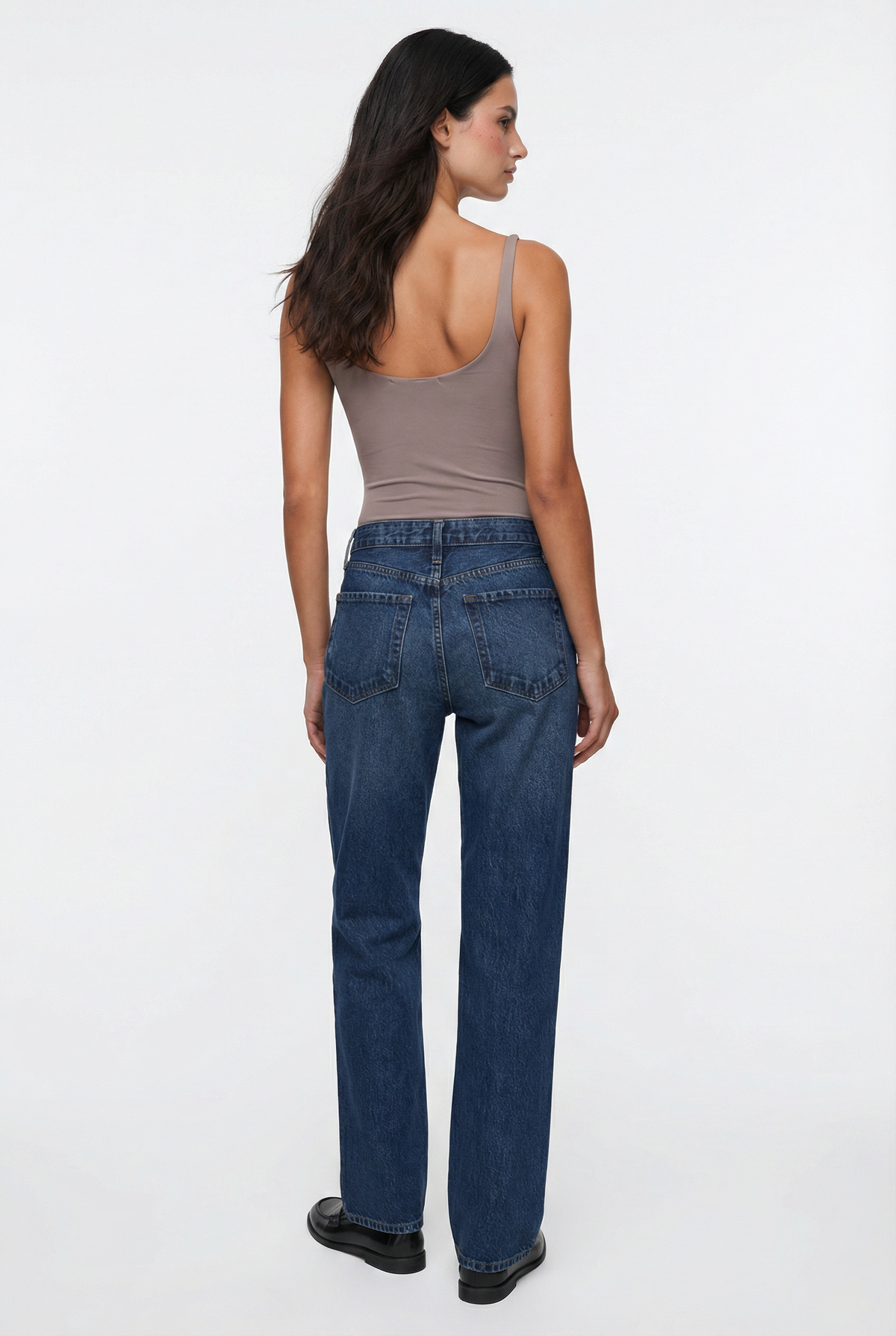 Relaxed Waist Straight Leg