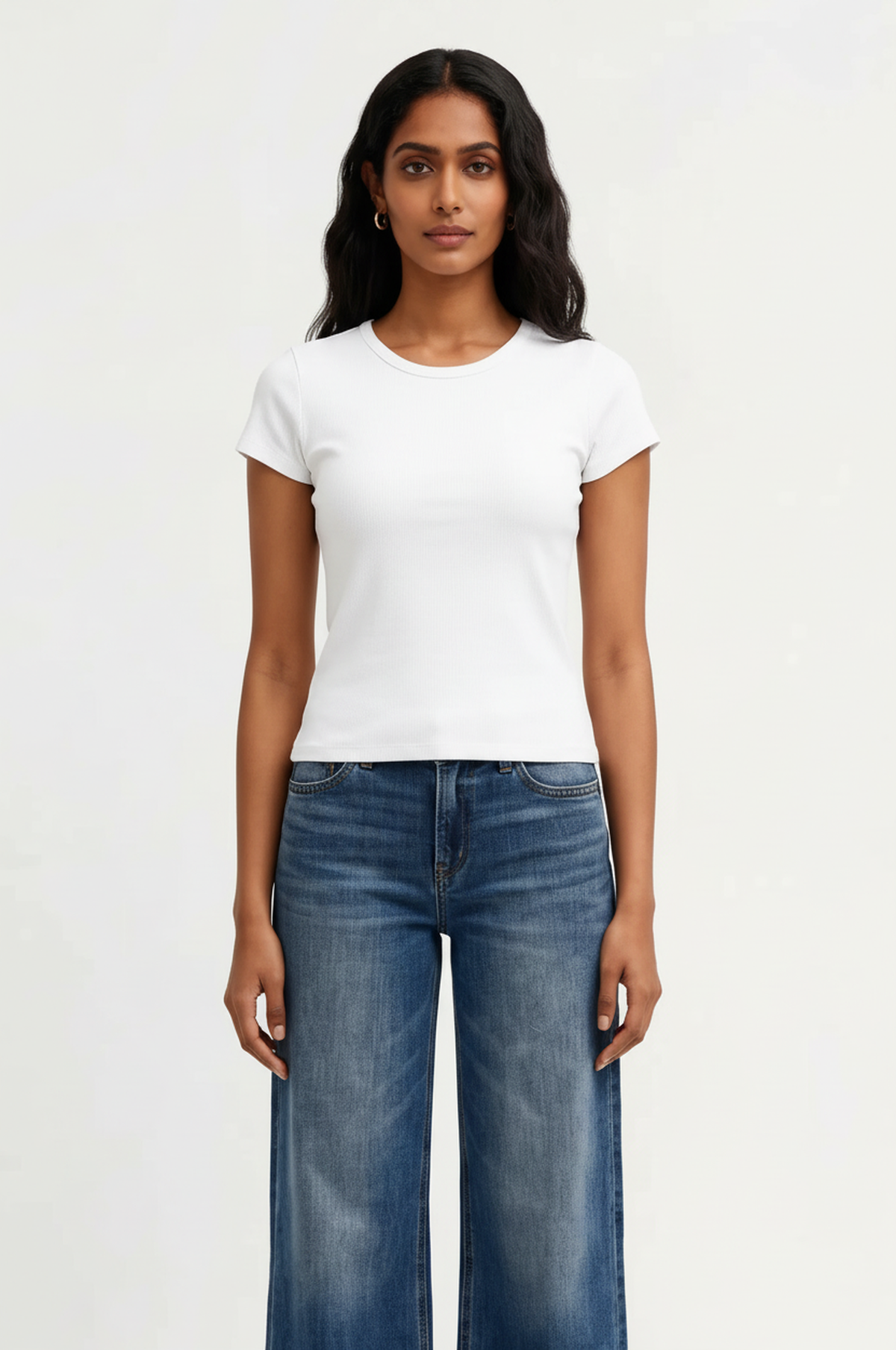 Ribbed Crewneck T-shirt