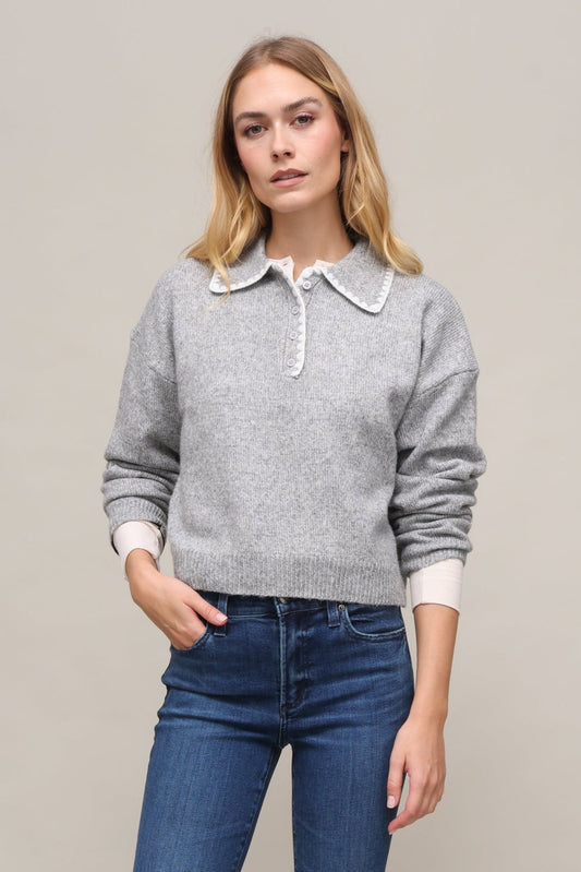 Stitch It Polo Sweater