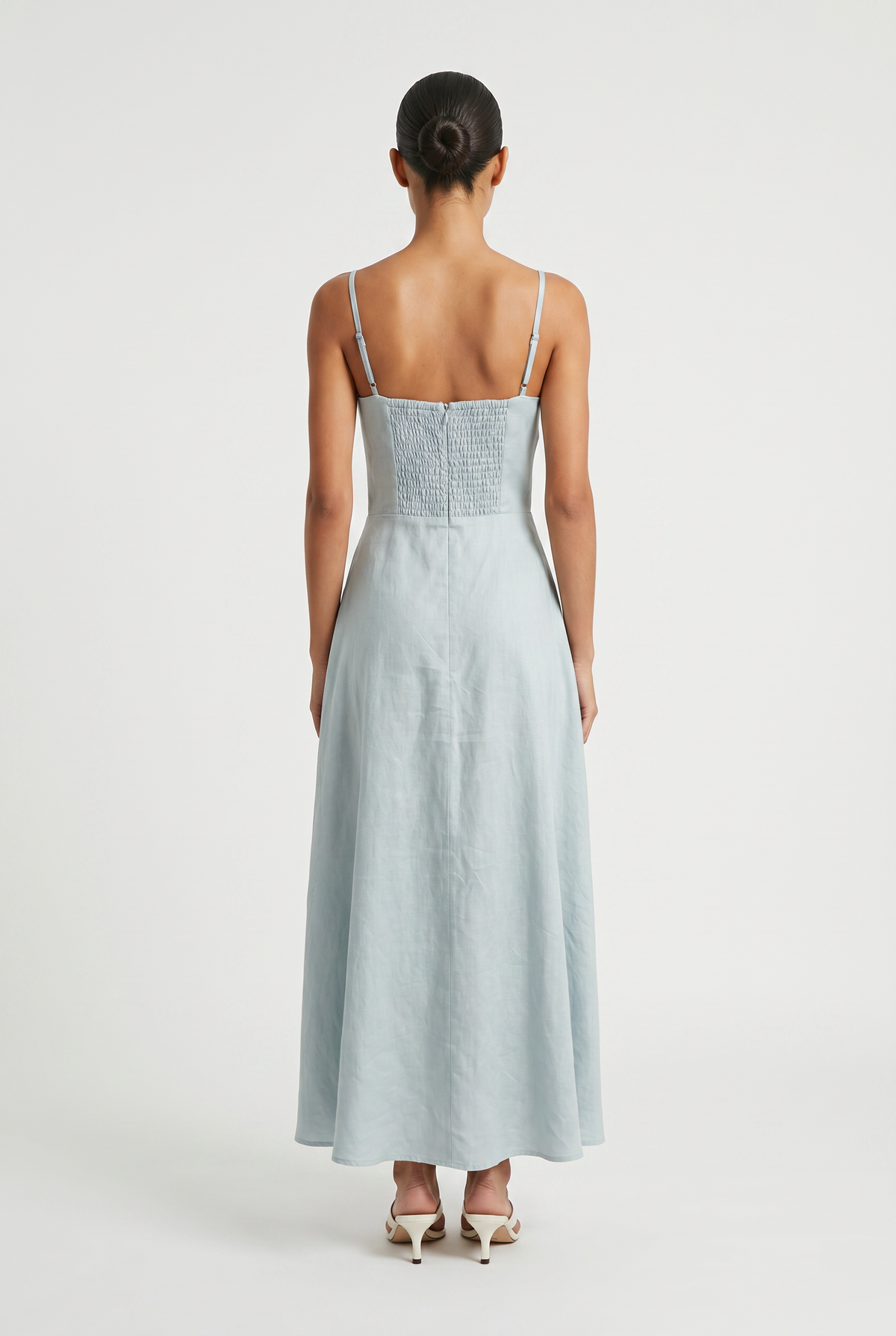Sunset Beach Linen Midi Dress