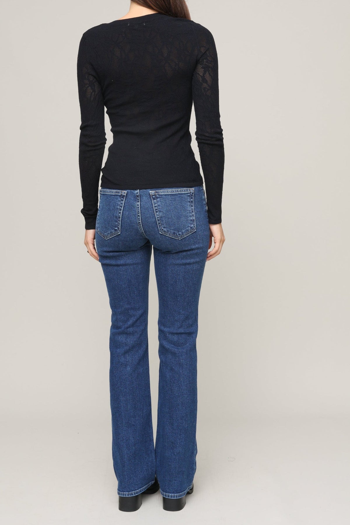 Tibi Scoop Mesh Sweater