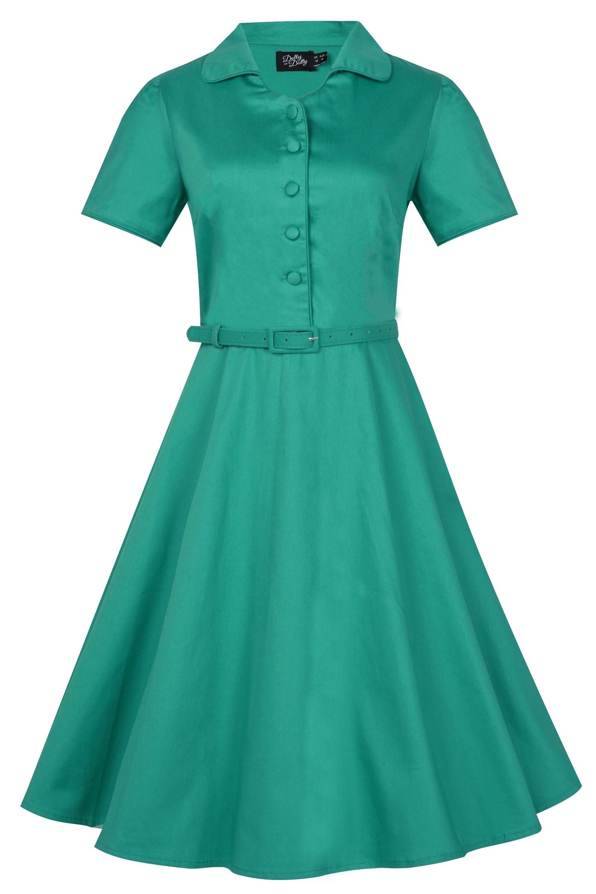 Penelope Rockabilly Green Shirt Dress