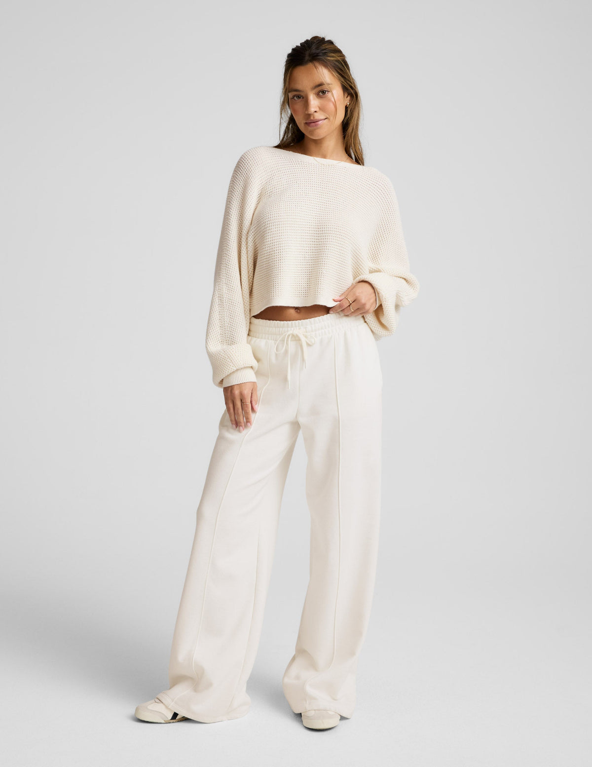 Ready For Barre Cropped Sweater