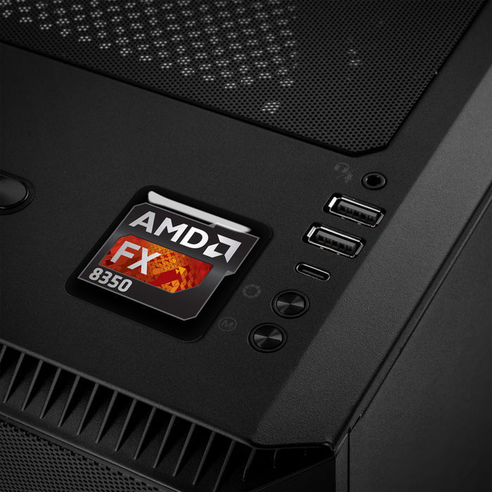 AMD FX 8350 1"x1" Chrome Effect Domed Case Badge / Sticker Logo