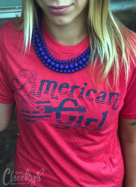 American Girl Guitar Tee