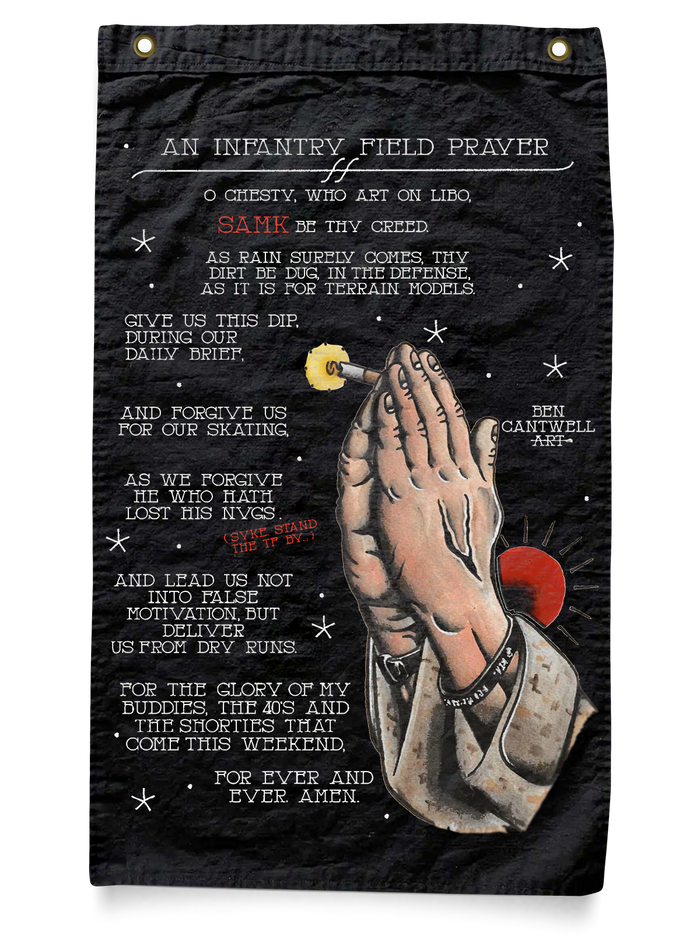 An Infantry Field Prayer Flag