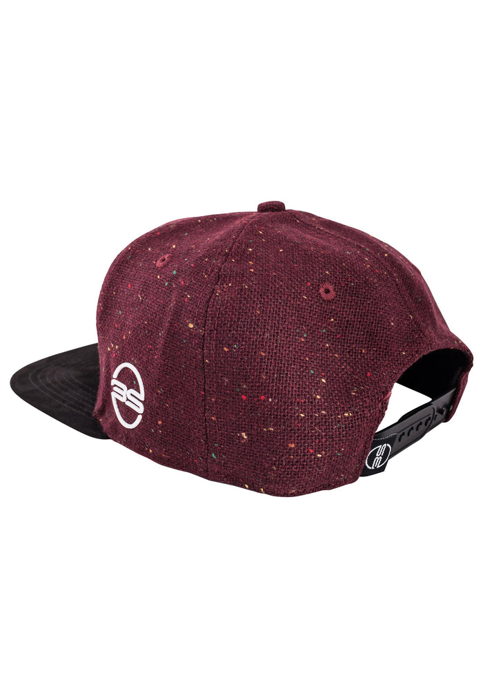 Blackskies-Ares-Snapback-Cap-Maroon-Black-Back